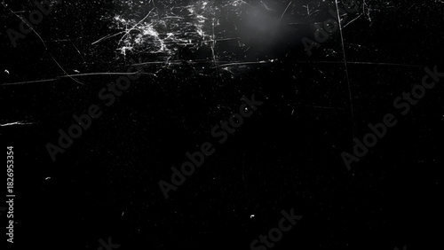 Dark Grunge Texture with Scratches and Light Flare