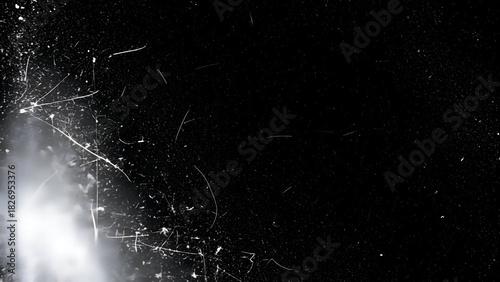 Dark Grunge Texture With White Scratches And Debris