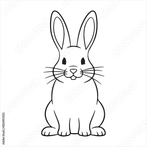 vector illustration of a rabbit