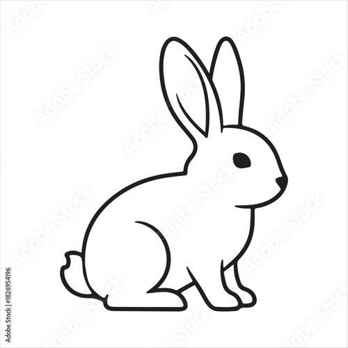 vector illustration of a rabbit
