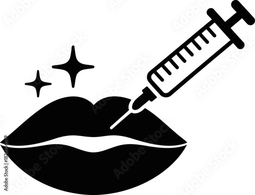 Lip Filler Injection Icon