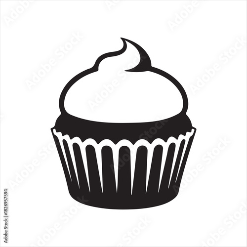 cupcake vector illustration