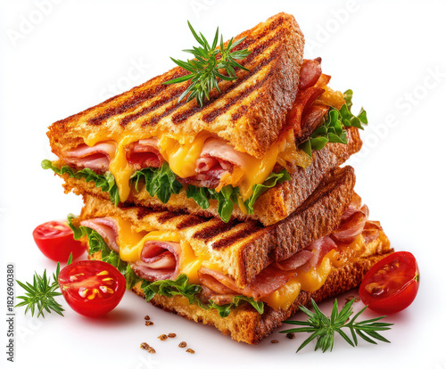 Sandwich isolated on white ...