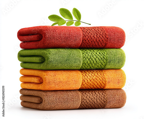 Sauna towels stack