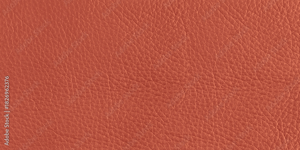 Fototapeta premium Cinnabar Orange, real leather backgrounds in high resolution for pure 3D texture design