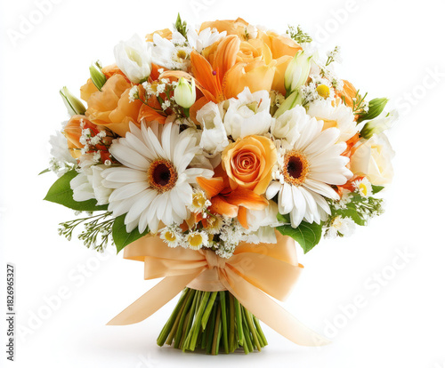 Wedding bouquet isolated on...