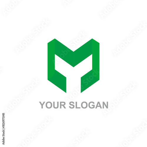 M Logo. M letter logo vector. Letter MY Logo design. Initial M logo design vector. MY logo business and symbols template