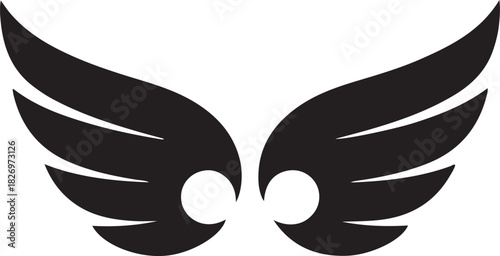 Bird Wings modern logo symbol Vector Art, Icons, and Graphics