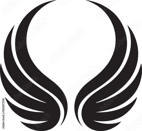 Bird Wings modern logo symbol Vector Art, Icons, and Graphics