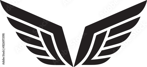 Bird Wings modern logo symbol Vector Art, Icons, and Graphics