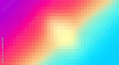 Abstract gradient pixel background colorful geometric pattern for modern design vibrant backdrop