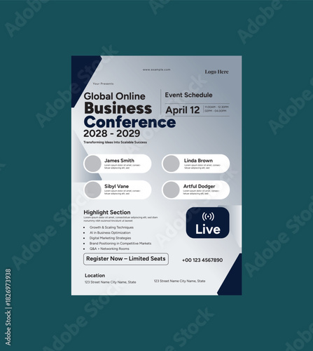 Online Business Conference Flyer