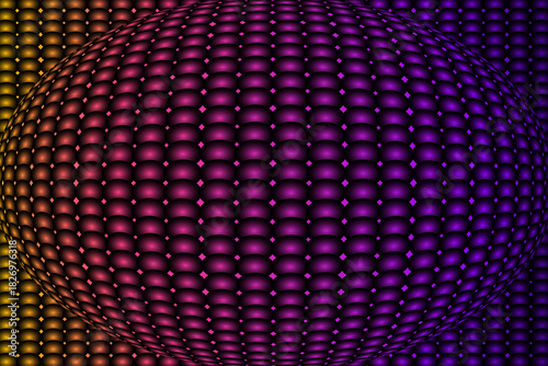 Vibrant gradient abstract sphere pattern with dimensional texture.