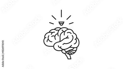 Brain idea innovation mind intelligence creativity thought process inspiration knowledge memory concept