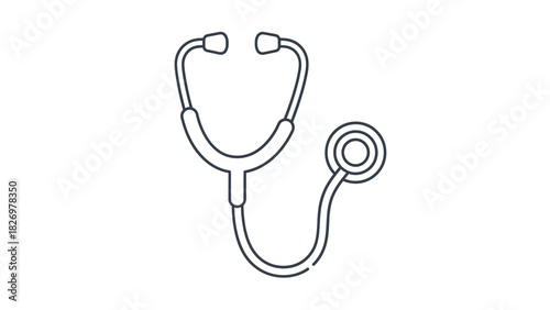 Stethoscope medical equipment doctor health care tool diagnostic examination instrument checkup remedy