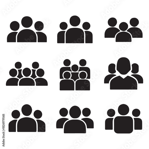 Team people. User profile symbol. vector