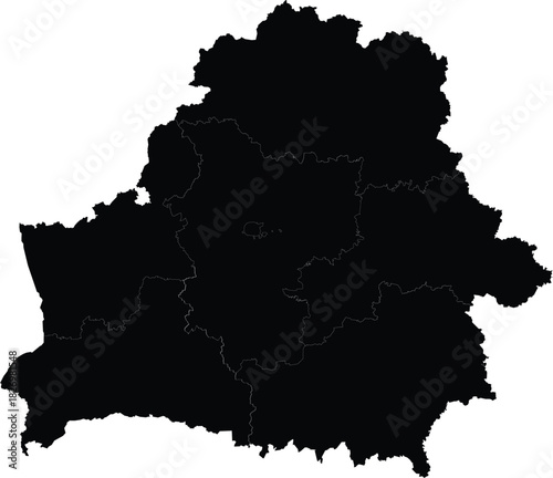 Belarus map illustration simple flat vector design isolated on white background for infographic and presentation
