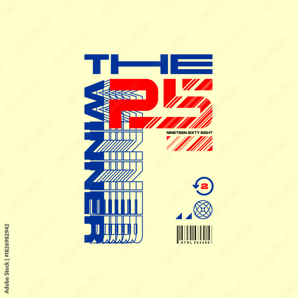 Fototapeta premium the winner 25 simple vintage ...