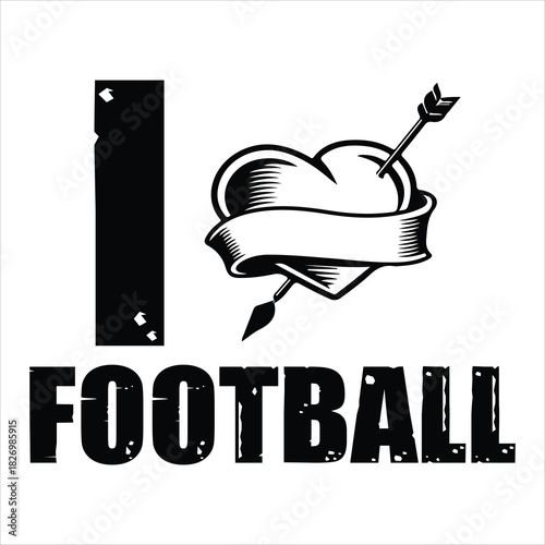 Football T Shirt Print Template, Typography Design For Shirt, Mugs, Iron, Glass, Stickers, Hoodies, Pillows, Phone Cases, etc