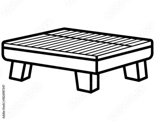 Plastic water bucket or container with handle and drop icon hand drawn vector illustration. Household cleaning or liquid storage vessel sketch isolated on white background.