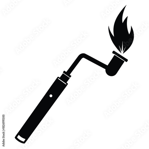 welding torchon white background