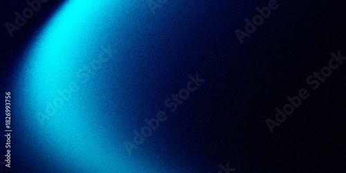Tableau sur toile Grainy Noise Texture Background Light Effect Abstract Cyan Blue Shadow for Modern Tech Focused Wallpaper Design