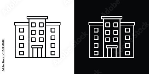 Apartment icons vector. doodle. on a white background.
