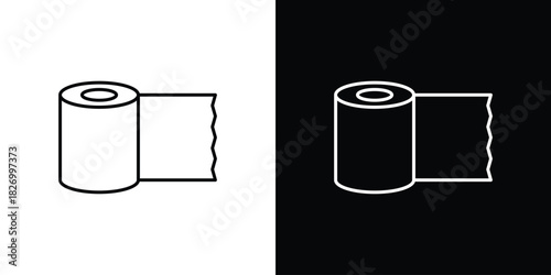 Bandage roll icons vector. doodle. on a white background.