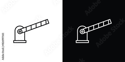 Barrier icons vector. doodle. on a white background.