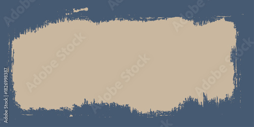 An abstract grunge texture overlay captures the vibrant orange and blue light of a dramatic mountain sunset sky, with ample space for your text