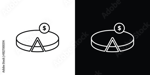 Budget planning icons vector. doodle. on a white background.
