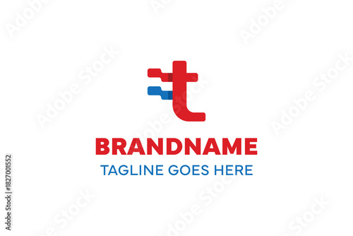 Letter T Dutch Flag Logo, symbolizing heritage, pride, and identity