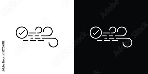Clean Air icons vector. doodle. on a white background.