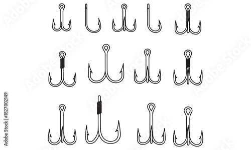 Fishing & Diving Silhouette Vector Bundle: Fisherman, Fish Hooks, Scuba Divers, and Nature Scenes Graphics