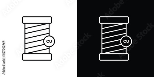 Copper icons vector. doodle. on a white background.