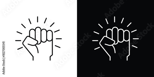 Empowerment icons vector. doodle. on a white background.
