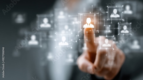 Hr managers review online cvs and access network structures using technology