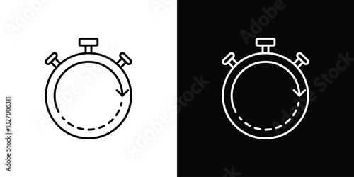 Fast processing icons vector. doodle. on a white background.