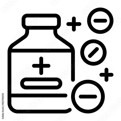 This Aspirin icon is suitable for pharmacy.