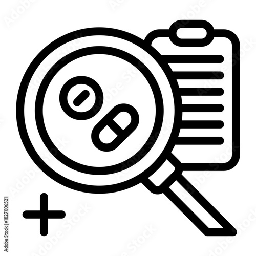 This Analysis icon is suitable for pharmacy.