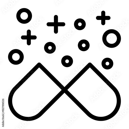 This Capsule icon is suitable for pharmacy.