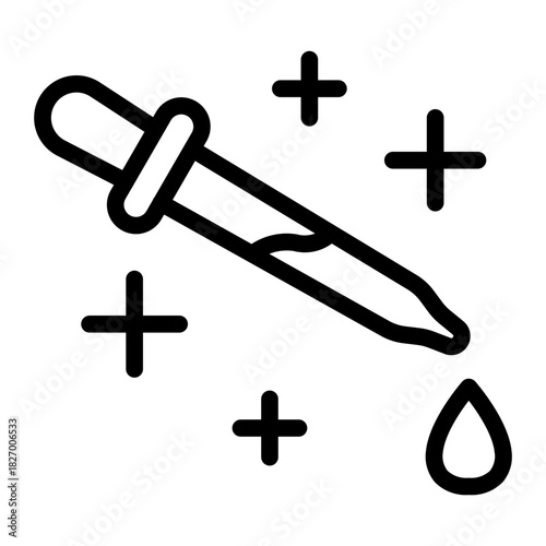 This Eyedropper icon is suitable for pharmacy.