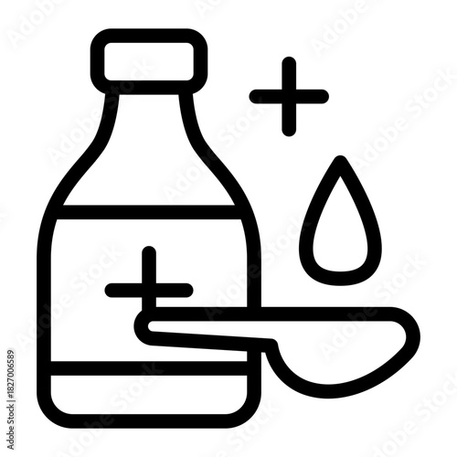 This Syrup icon is suitable for pharmacy.