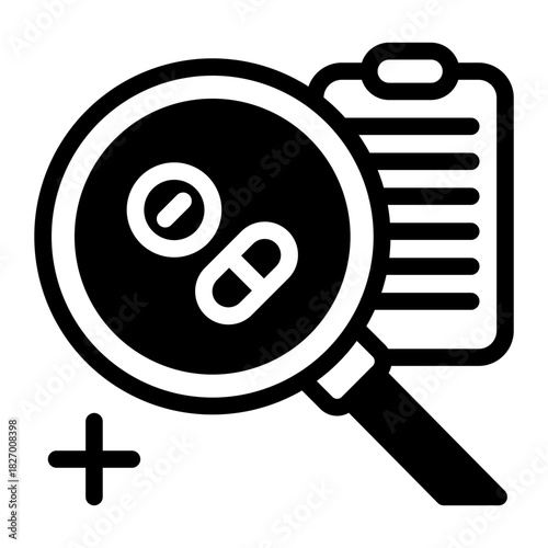 This Analysis icon is suitable for pharmacy.
