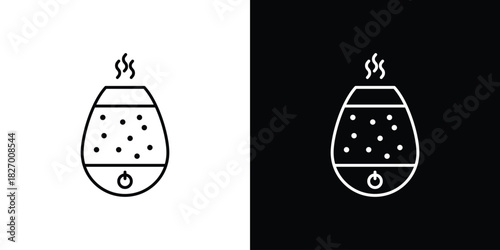 Humidifier icons vector. doodle. on a white background.