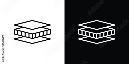 Insulation icons vector. doodle. on a white background.