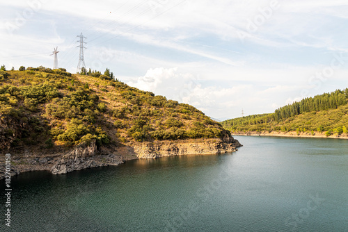 The Barcena Dam near Ponferrada, Spain