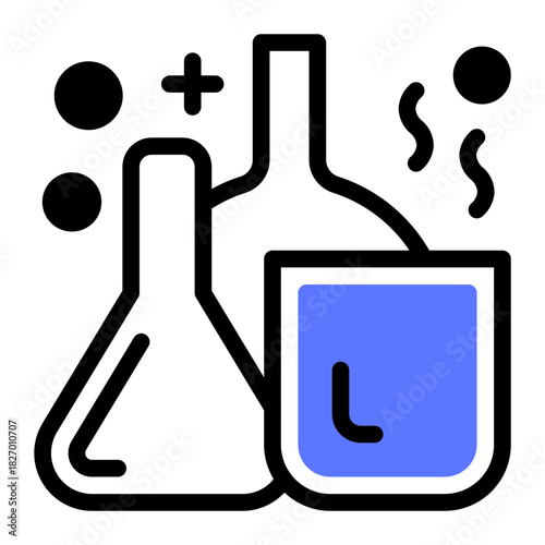 This Chemical icon is suitable for pharmacy.