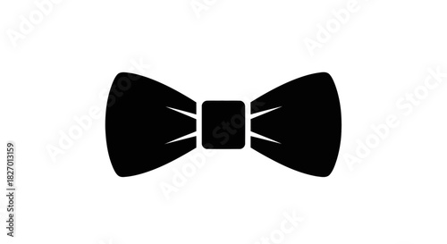 Classic Black Bow Tie Icon Elegant Accessory for Formal and Celebratory Occasions