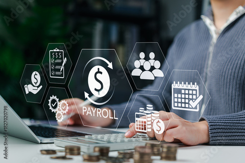 Bild auf Leinwand Payroll Management and Salary Processing System